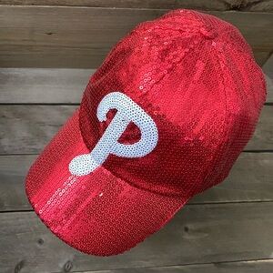 Phillies - Victoria’s Secret PINK Sequin Cap Baller Hat Take Me Home ♥️🤍🧢